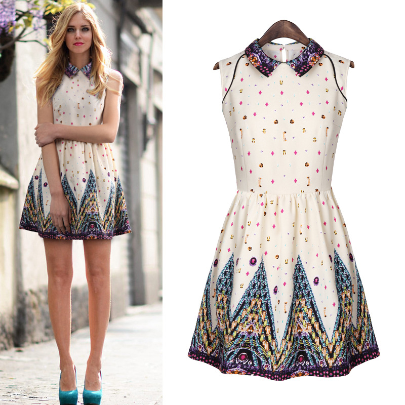 <em>淘宝</em>爆款<em>碎花</em>小清新<em>连衣裙</em>春夏新款<em>女装</em>欧美娃