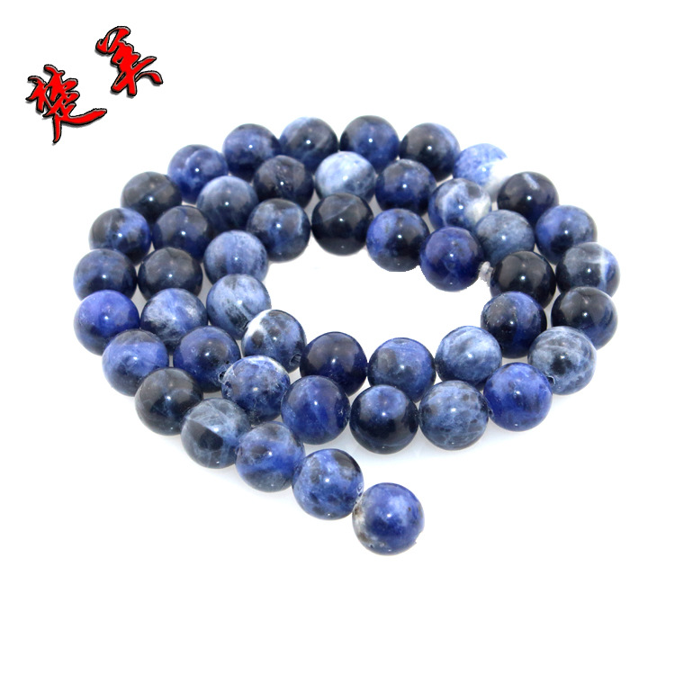 diy天然蓝纹石串珠散珠 半成品圆珠 玛瑙水晶 饰品配件 图片_高清大图 - 阿里巴巴