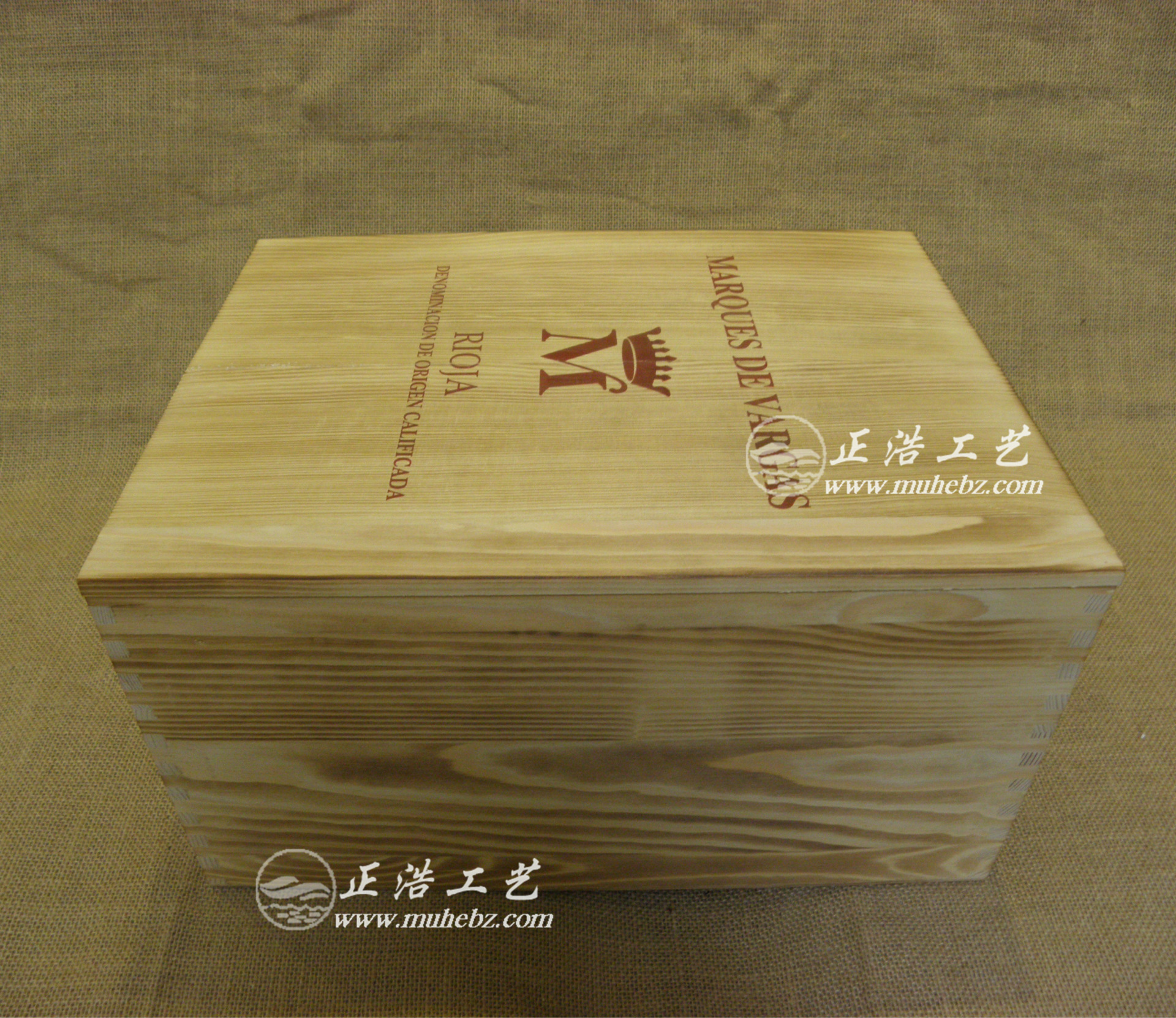 新款红酒木箱 原装进口木箱 六支装红酒木盒