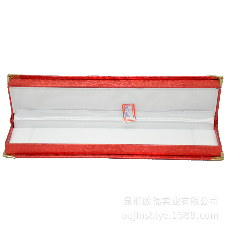 红金龙锦布盒项链盒4