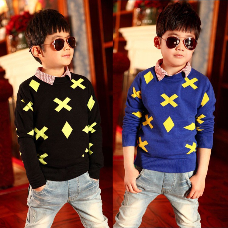 纯棉儿童<em>毛衣</em>开衫 男中童装春季新款 <em>针织棉</em>毛