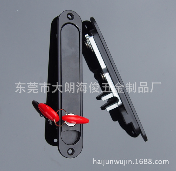 拨插隐形执手锁黑