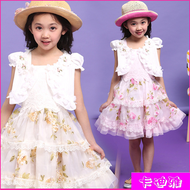 童装 夏季新款女童连衣裙 韩国公主童裙 品牌童