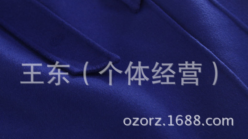 优雅气质 系带收腰 中长款羊毛羊绒双面毛呢大衣