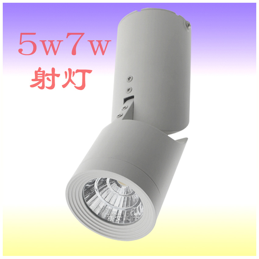 PAR30灯壳 新款轨道射灯 Par30轨道灯 5W7WCOB轨道灯外壳 LED轨道灯外壳套件