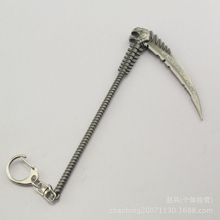 英雄联盟 lol周边 死神卡尔萨斯镰刀 lol武器兵器合金钥匙扣