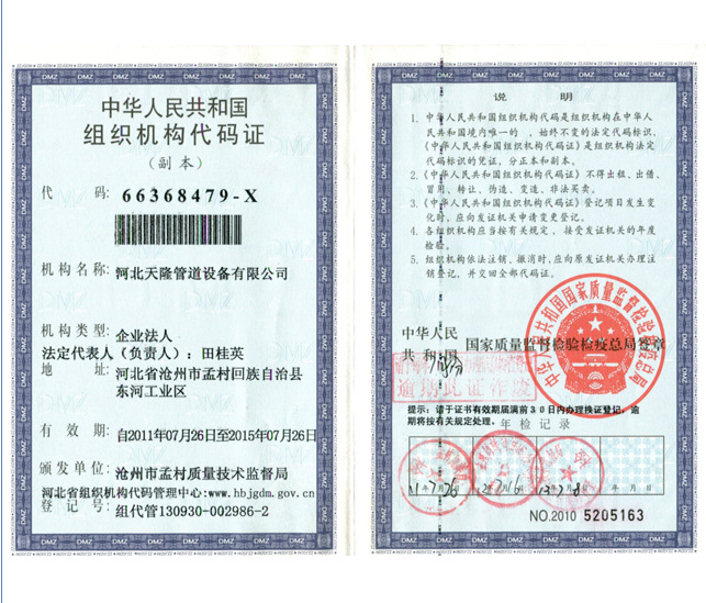 机构代码证