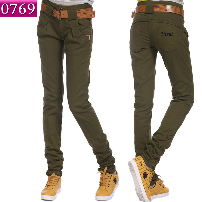 0769 2014新款韩版大码<em>休闲裤女</em>小脚长裤修身