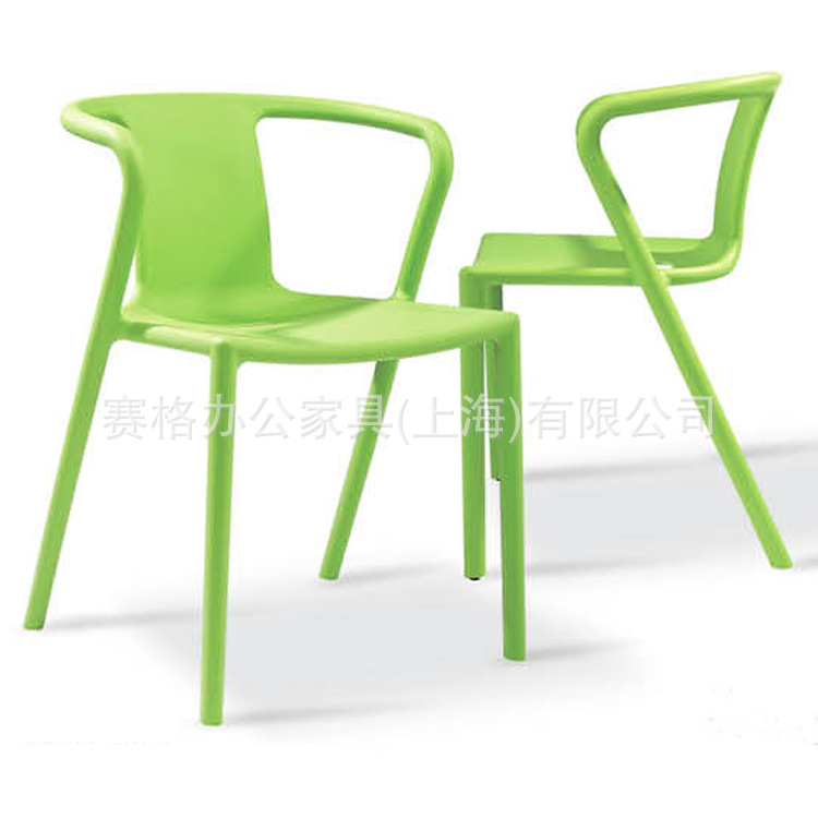 【新品SG-A7107时尚PP一次成型塑料椅子绿色餐椅塑胶办公椅】价格,厂家,图片,椅子、凳、榻,赛格办公家具(上海)有限公司-马可波罗网