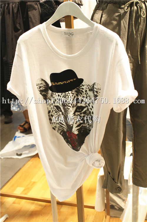2014夏季新款*<em>AoA</em>*韩衣东大门代购<em>女装</em>动物短