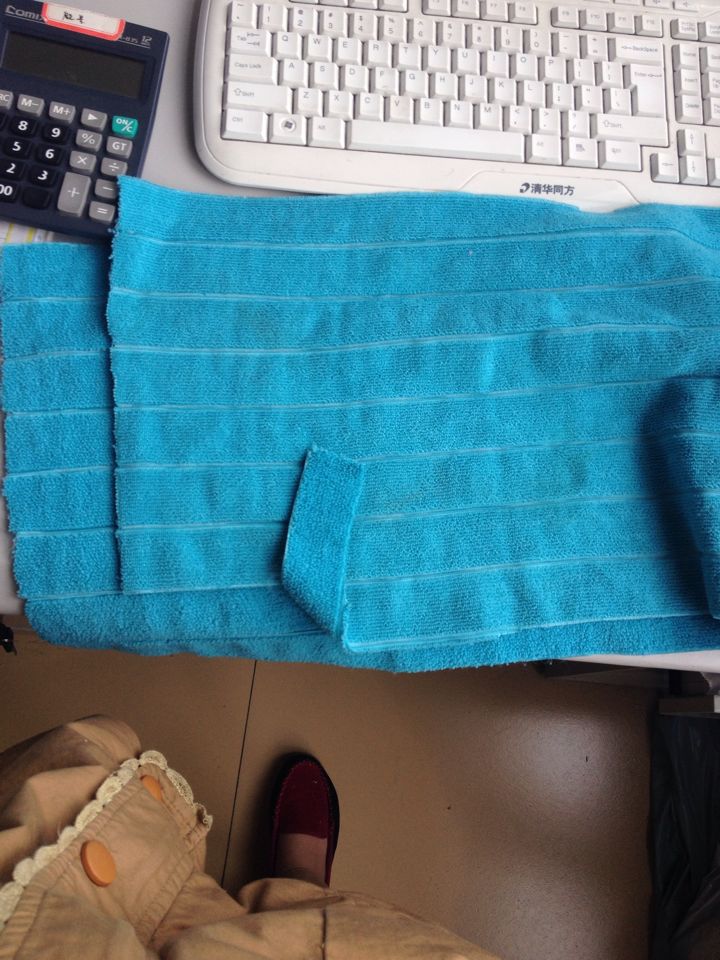 stripe microfiber terry cloth