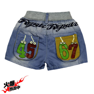 童裤-2014<em>新款男童短裤</em> 中小童夏款韩版牛仔短