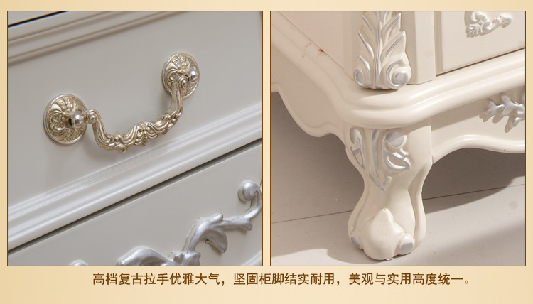 《厂家直销》 韩式象牙白实木梳妆台 1.4米  卧室 家具  价优