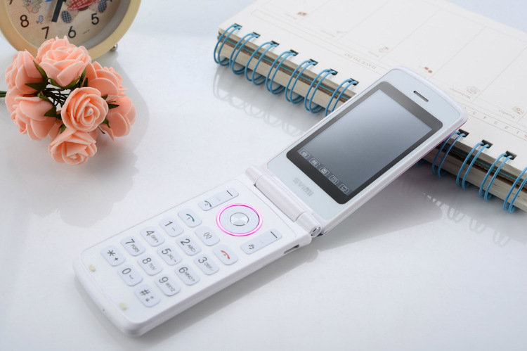 三普im868 翻盖女式手机女款双卡双待呼吸灯炫彩闪光学生手机免邮