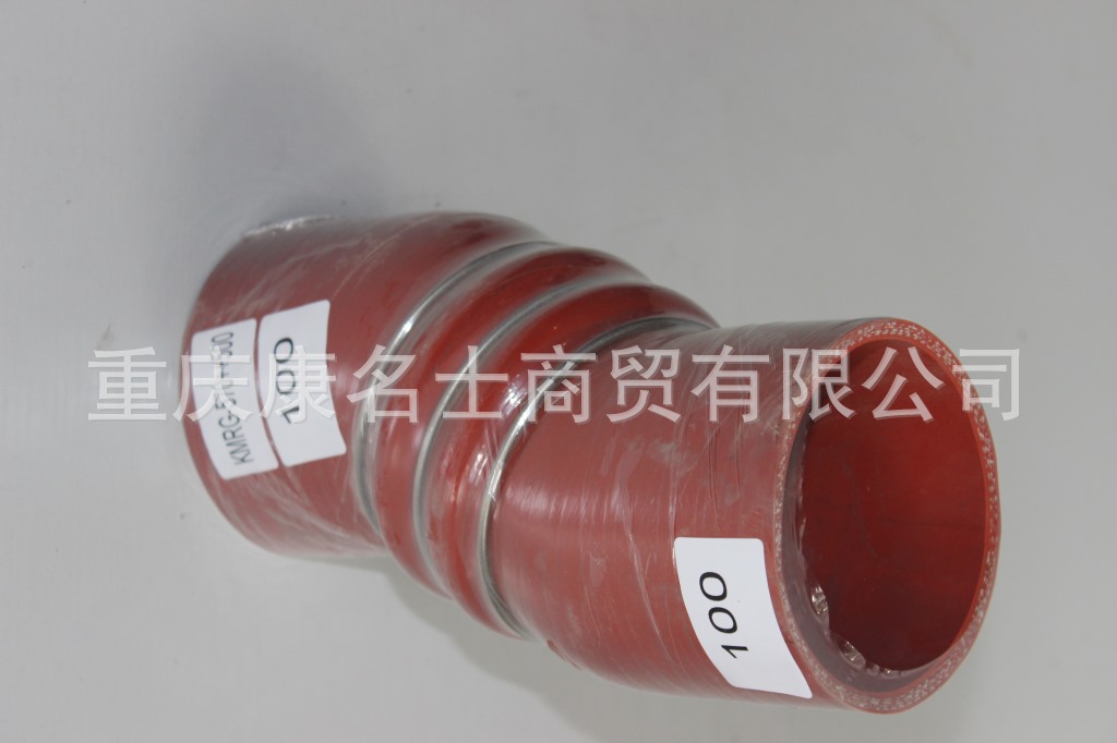 磨砂硅胶管KMRG-570++500-弯管100X弯管-内径100X氟硅胶管,红色钢丝3凸缘2Z字内径100XL300XL270XH150XH160-6