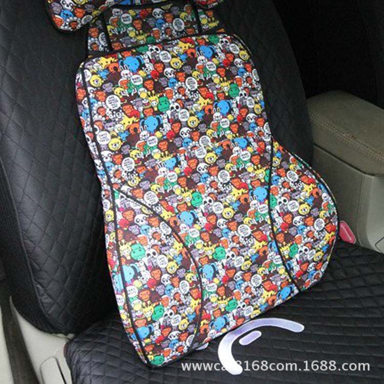 baby milo猴动物园系列汽车记忆棉立体腰靠DML-10
