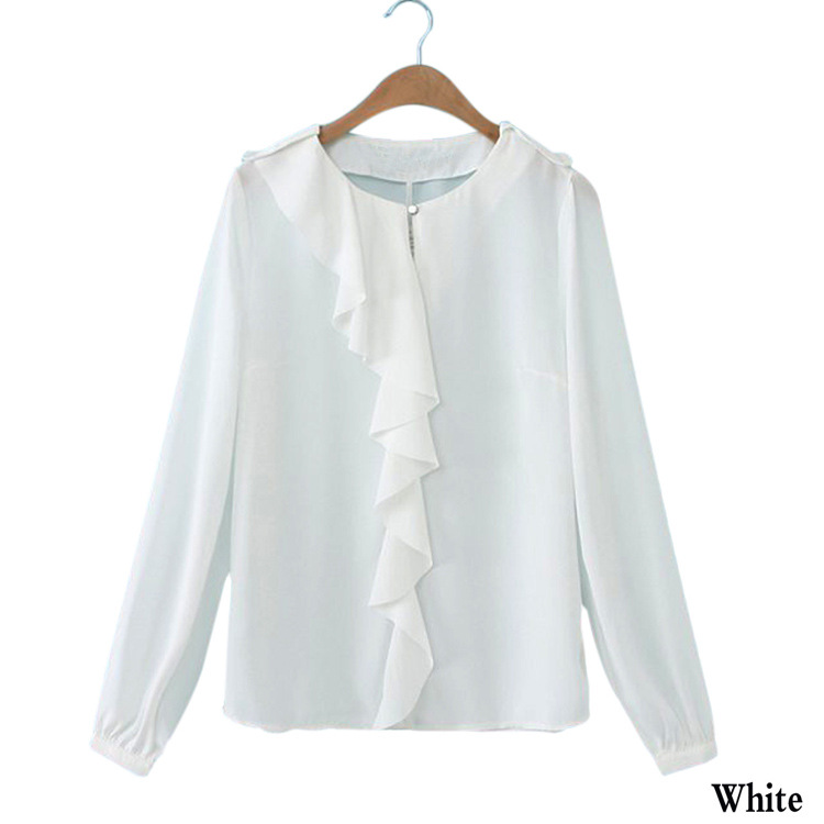 批发采购女式衬衫-新品预定 2014春季新款纯色