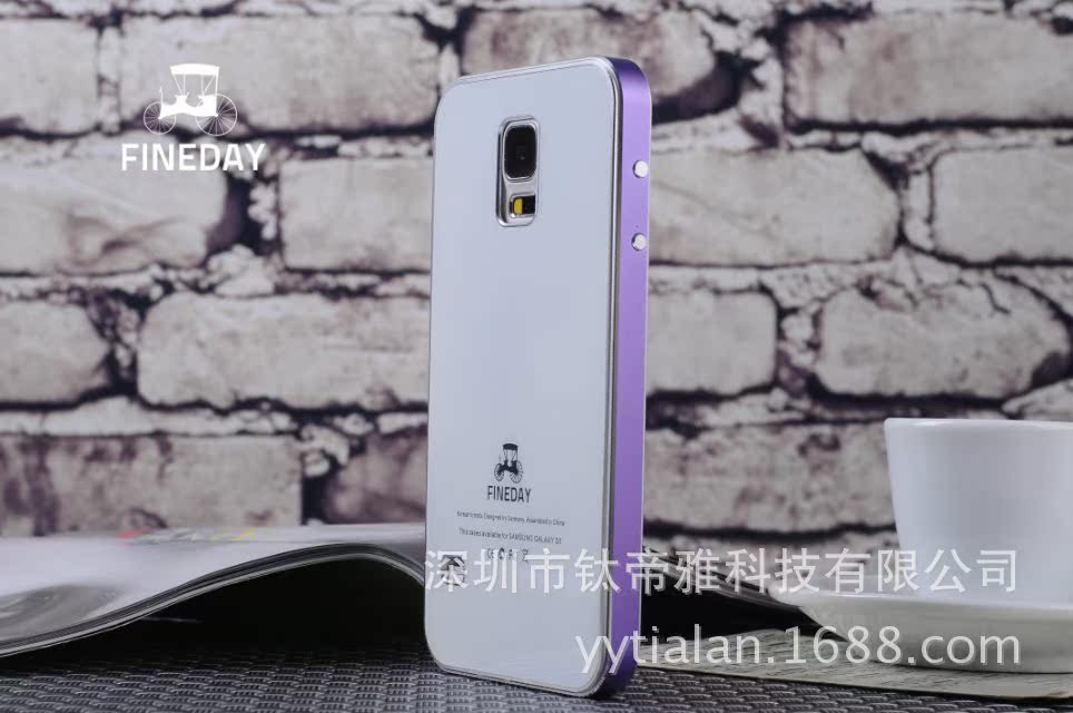 三星s5金属钢化玻璃手机壳 (14)