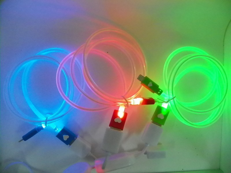 三星发光数据线 HTC 华为小米通用安卓智能线