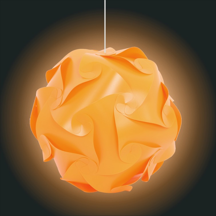 DIY灯罩 漂亮灯罩 简易灯罩 卧室 客厅灯罩 - D