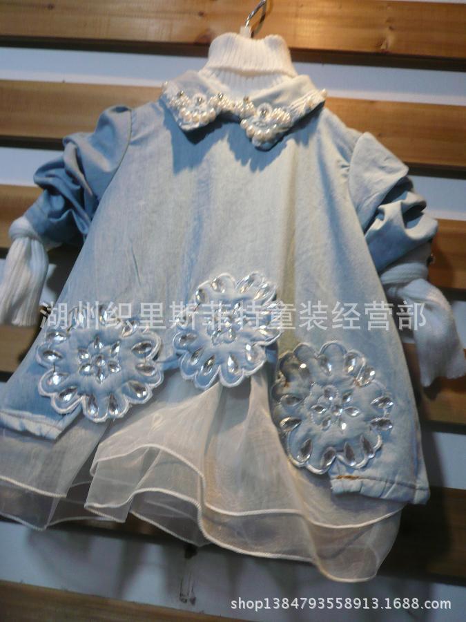 儿童<em>牛仔</em>衣服 <em>女童牛仔外套</em>新款韩国时尚 春款
