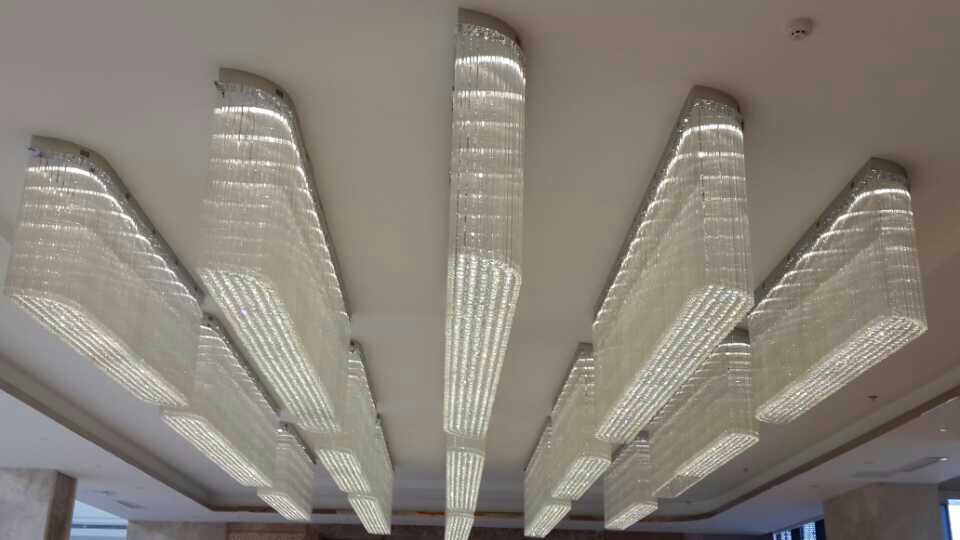 非标工程定制灯具 大型工程水晶灯 水晶灯工程方案酒店别墅非标工程灯具厂家