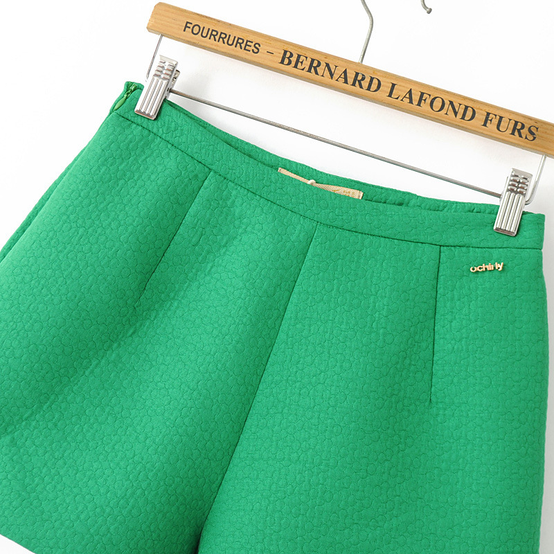 秋装新款工厂店波点提花纯色休闲<em>百搭A字</em>裤阔