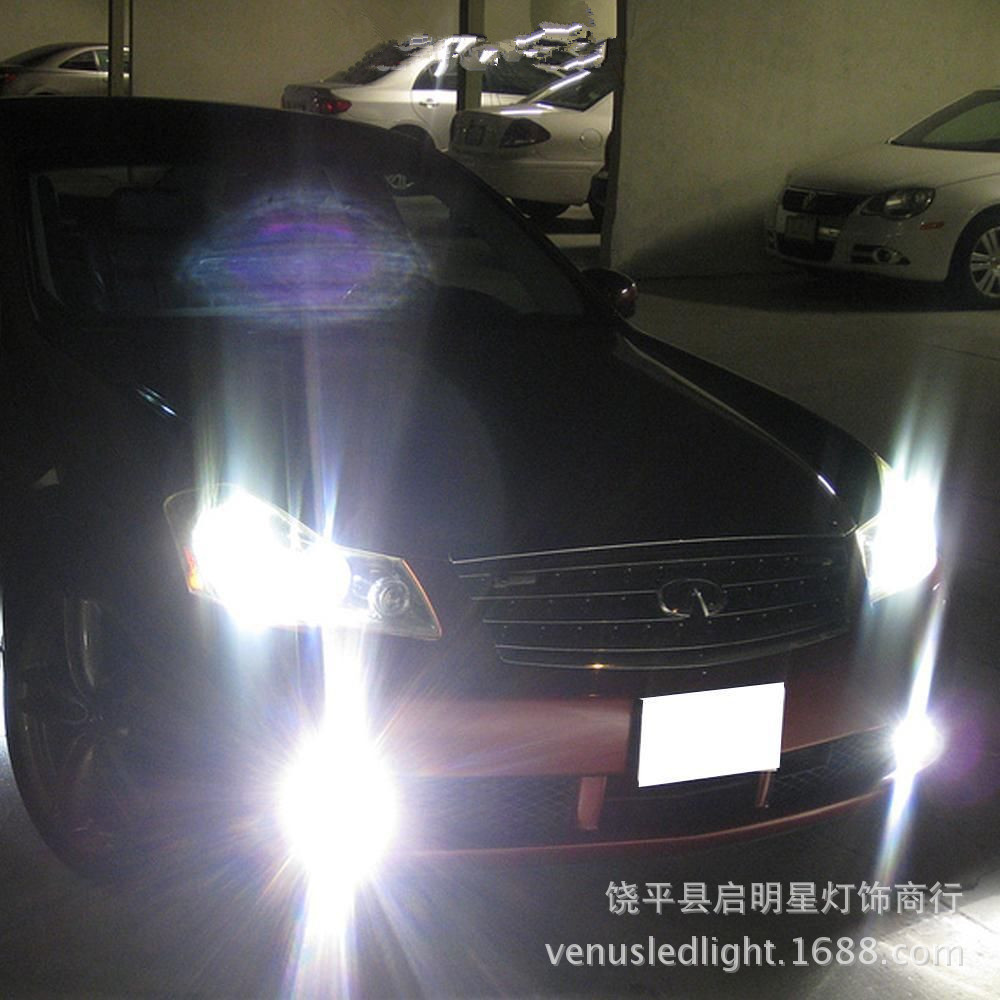 LED汽车前照灯 汽车改装LED远近光灯 LED前大灯 H13 汽车COB大灯高清图片