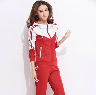 2014秋季新品 时尚休闲套装秋 运动服女套装 实物拍摄