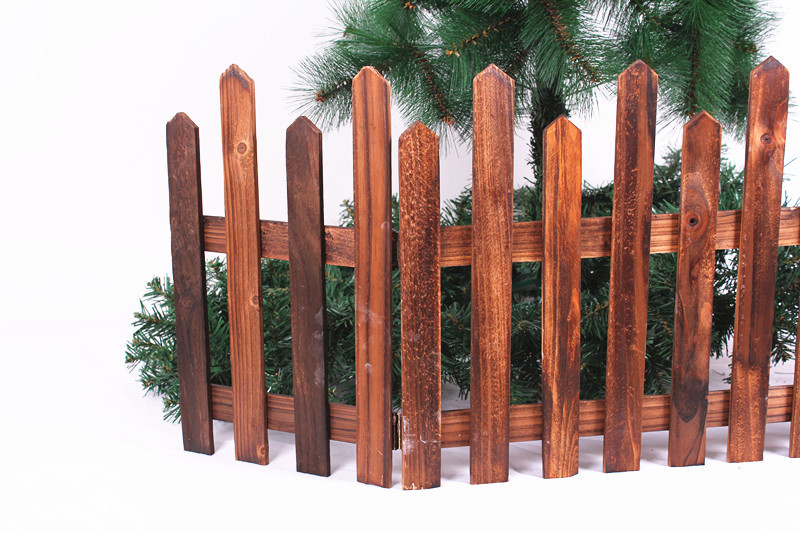 炭化木围栏实木头栅栏木头篱笆木头护栏实木护栏高40cm长120cm