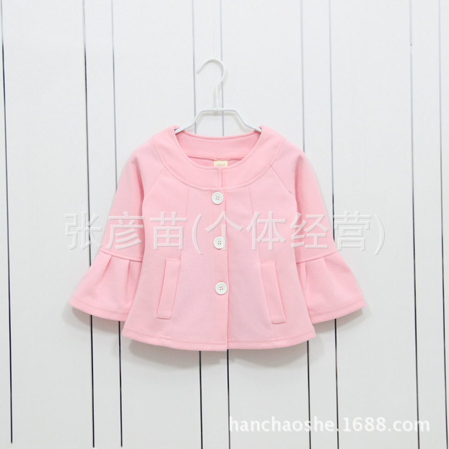 外贸童装<em>春</em>新款<em>女童外套</em> 儿童衣服韩版上衣时