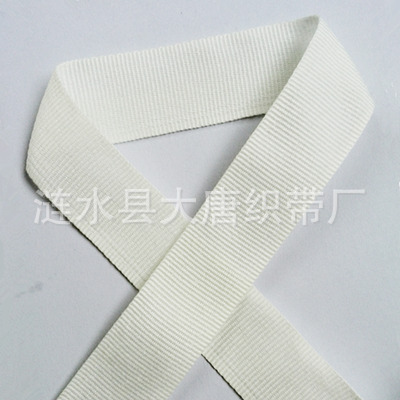 23mm白色涤纶平纹包边-400