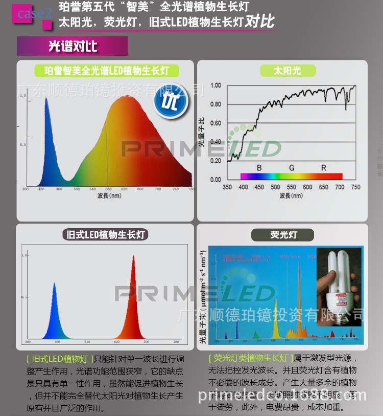 全光谱植物生长灯 室内植物灯12w par38 韩国技术 室内栽培生长灯