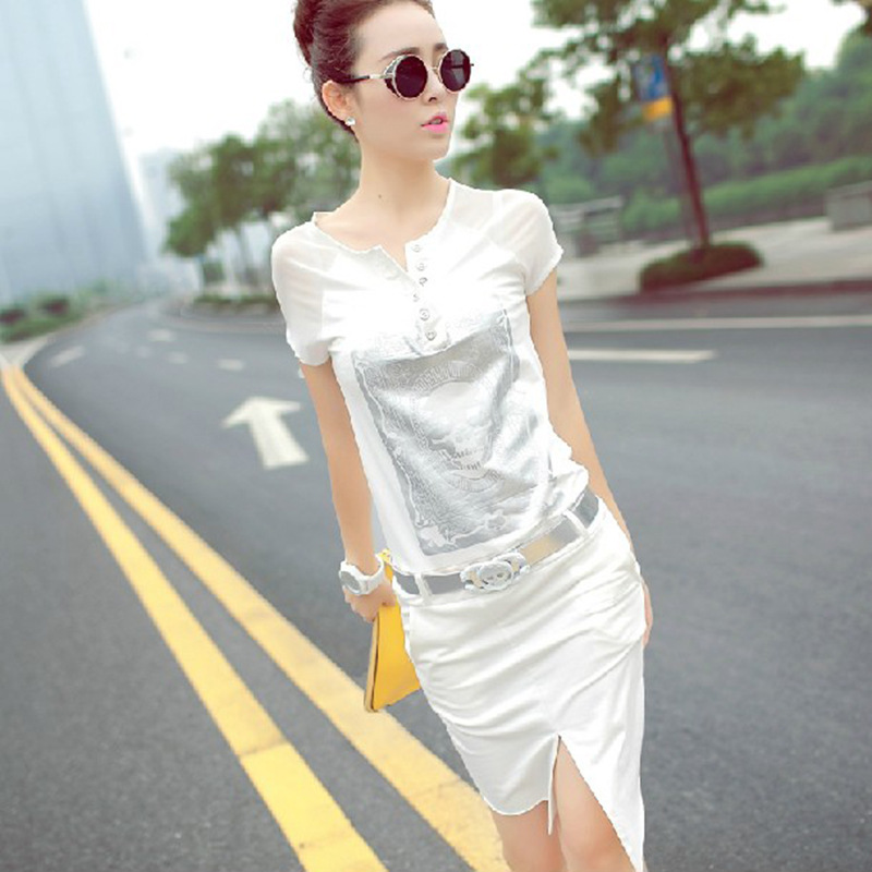 2014夏季新款<em>女装</em> <em>时尚韩版</em>修身品牌<em>连衣裙</em> 夏