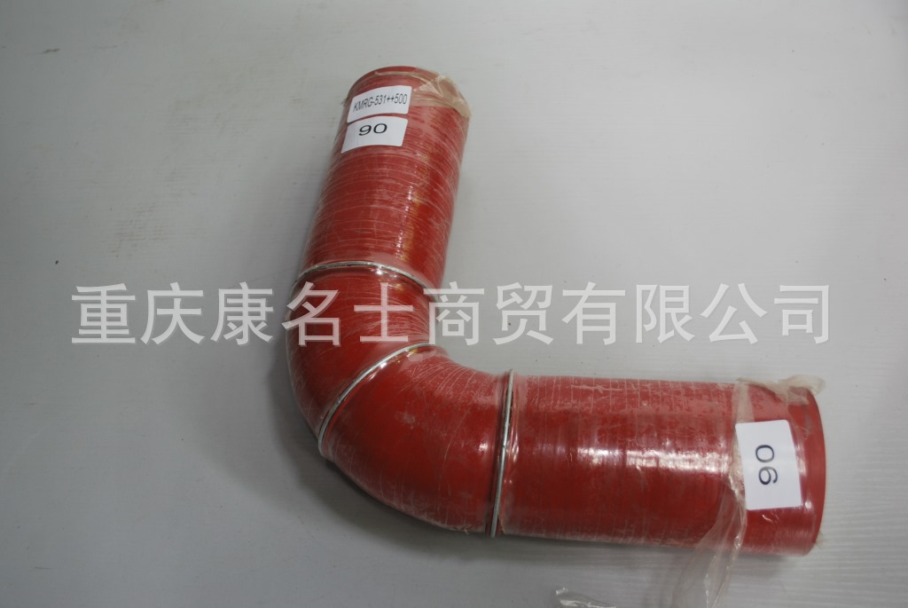夹布耐酸碱胶管KMRG-531++500-胶管内径90XL490XL355XH350XH350内径90X异形胶管,红色钢丝3凸缘37字内径90XL490XL355XH350XH350-1
