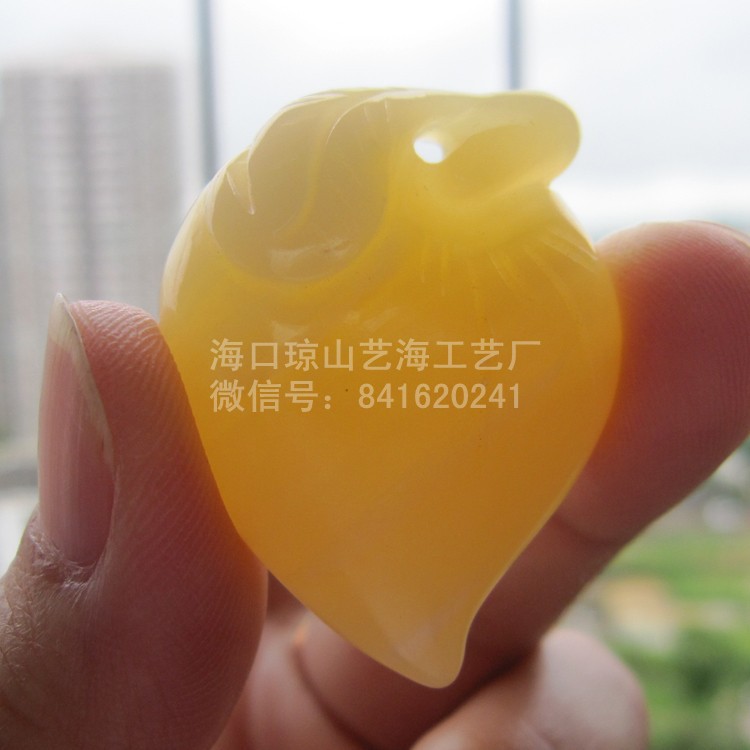 寿桃吊坠(中)2.7x3.6cm (3)