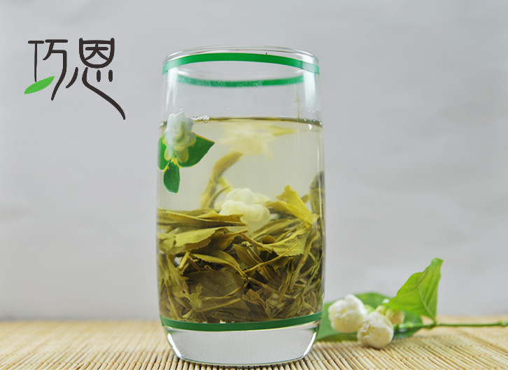 巧恩茶业茉莉松针茶汤展示