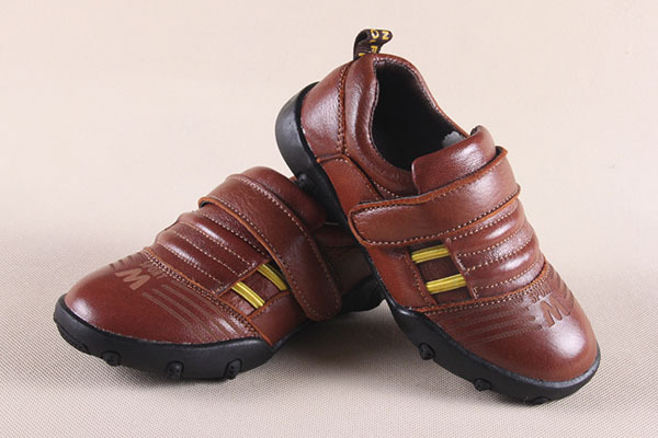 2014秋冬季新款真皮童鞋男孩休闲 儿童皮鞋防滑魔术贴625