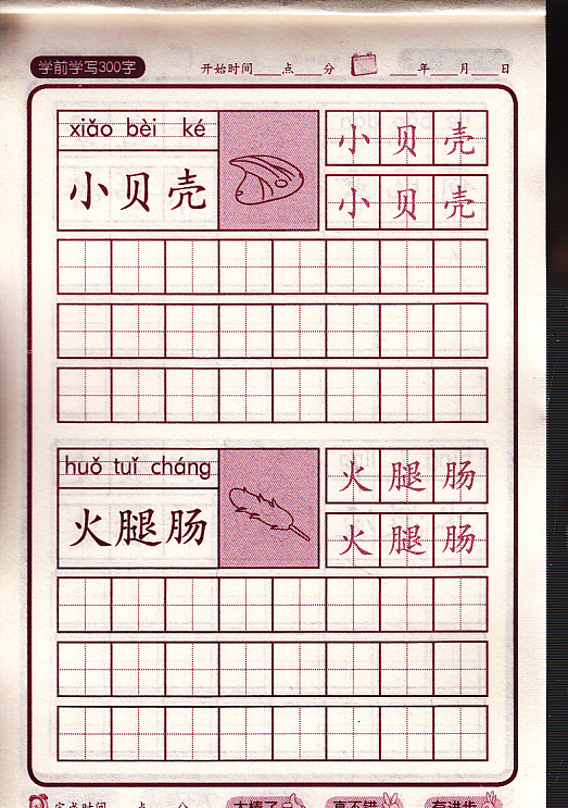 书籍-课外阅读 学前学写300字--名牌小学入学准