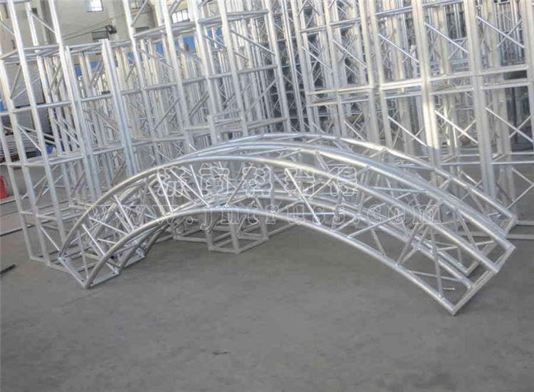 300*300三角铝合金桁架 弧形桁架 桁架设计 舞台架子