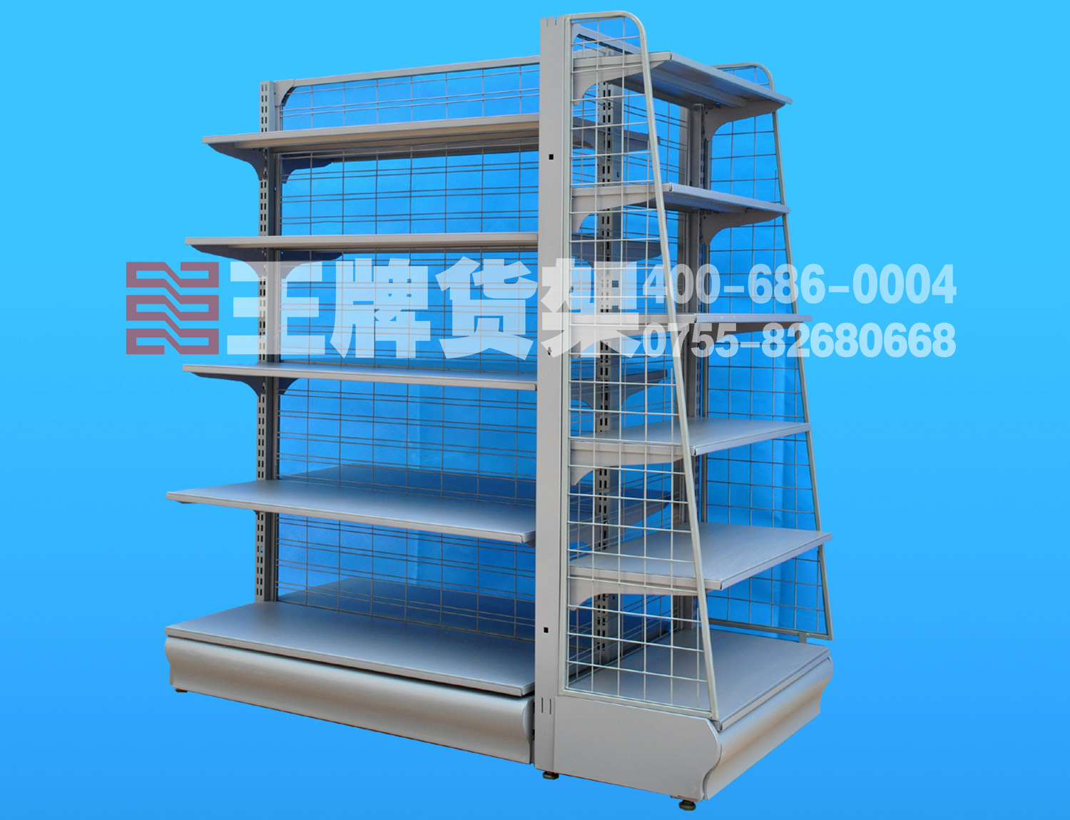 网背板货架带端头带侧网副本