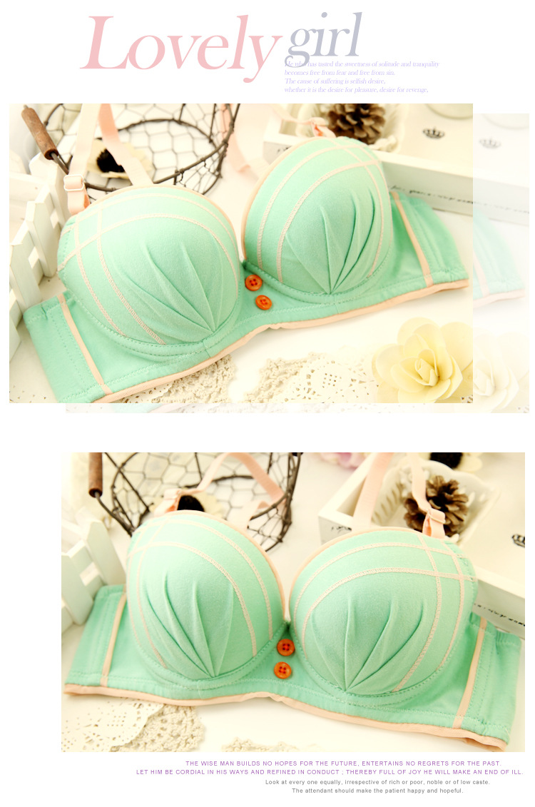 <em>文胸</em>-<em>一件代发日系</em>可爱薄款聚拢少女<em>文胸</em>纯色