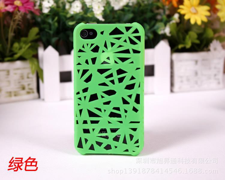 iphone4s/5鸟巢外壳 苹果镂空透气保护壳 网状硬手机壳