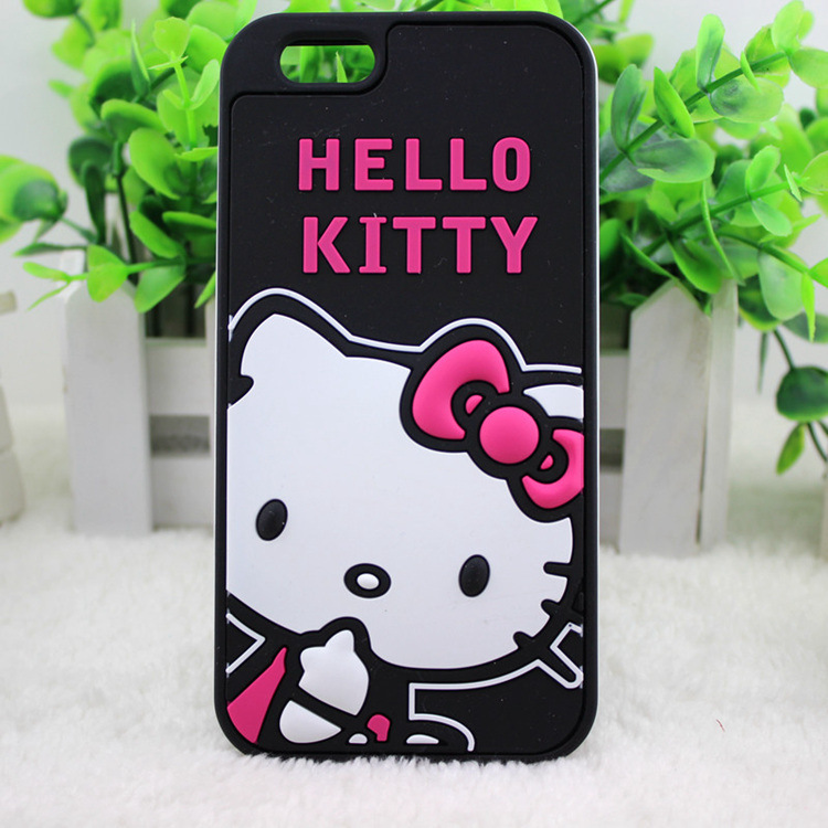 HelloKitty猫4.7寸苹果6彩边手机壳2