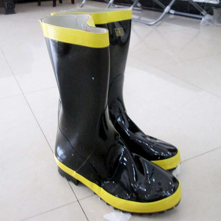 【优质 消防员灭火防护靴\/隔热靴\/阻燃靴\/防化学