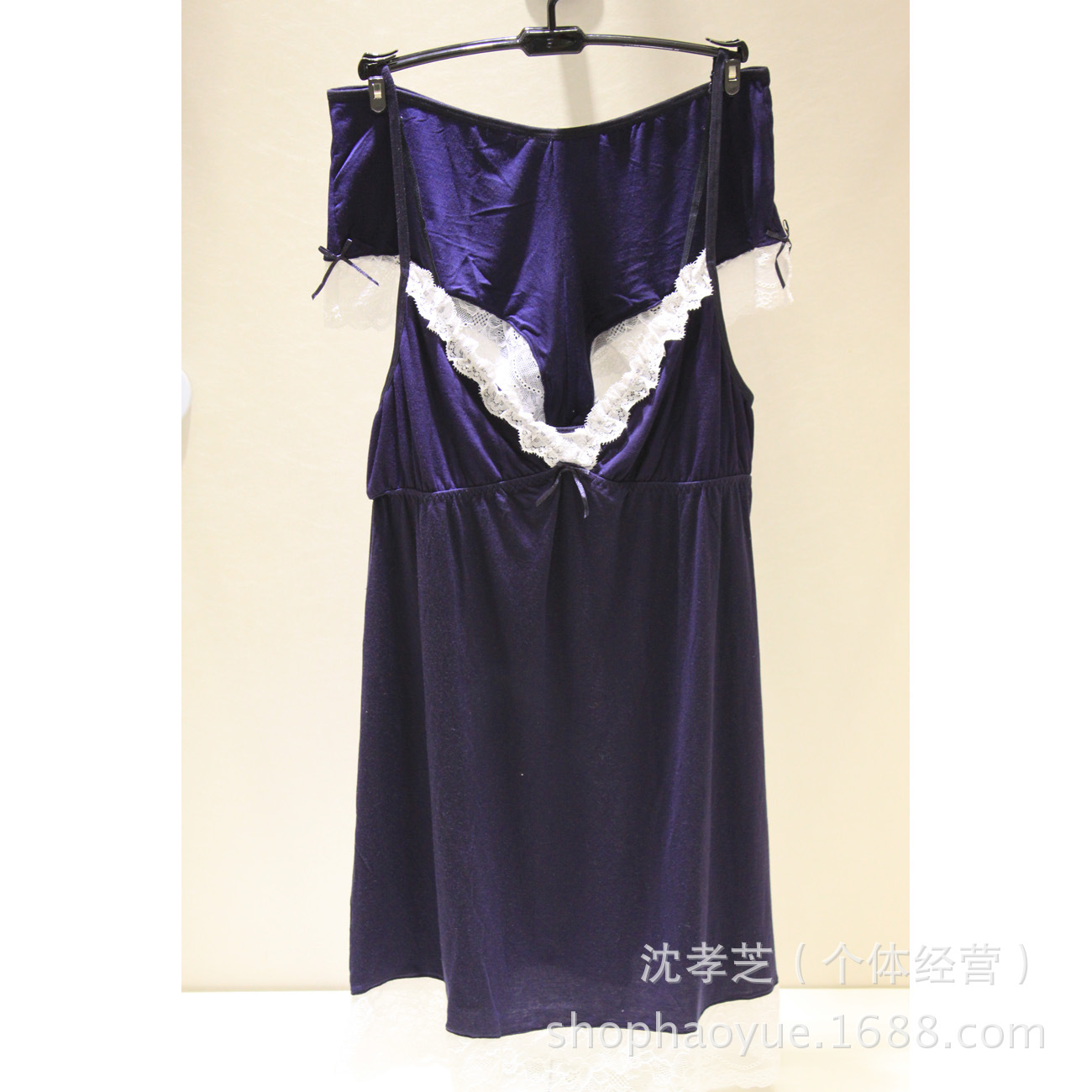 【新款莫代尔花边性感<em>吊带</em>蕾丝<em>女式</em>套装<em>睡衣</em>维