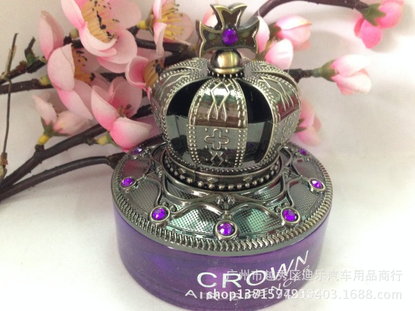汽车香水-2014新款汽车香水 英文皇冠香水座 