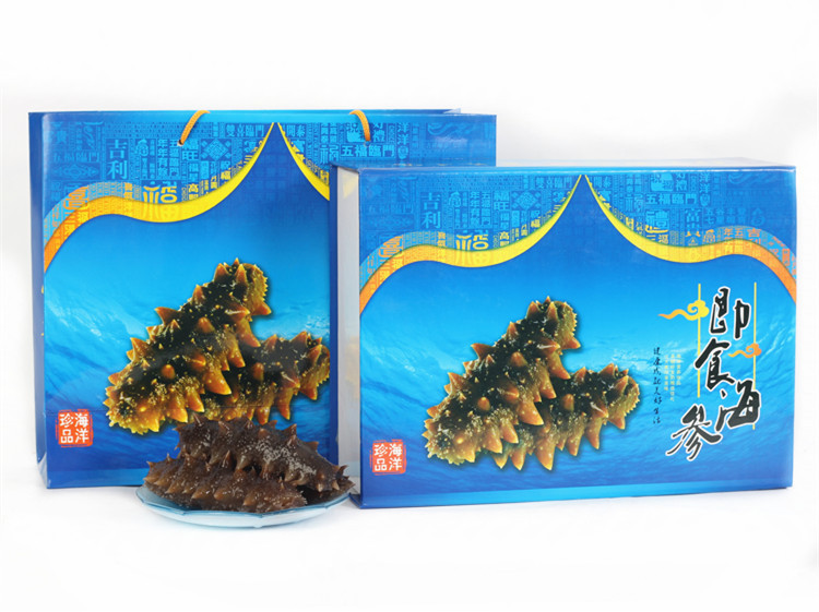 冷冻粗加工水产品-大连野生即食风水冷冻辽参核桃树的海参图片