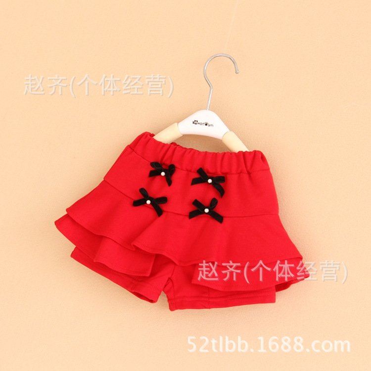 新款韩版<em>女童短裤裙</em> 纯棉女童裤 女童短裤批发