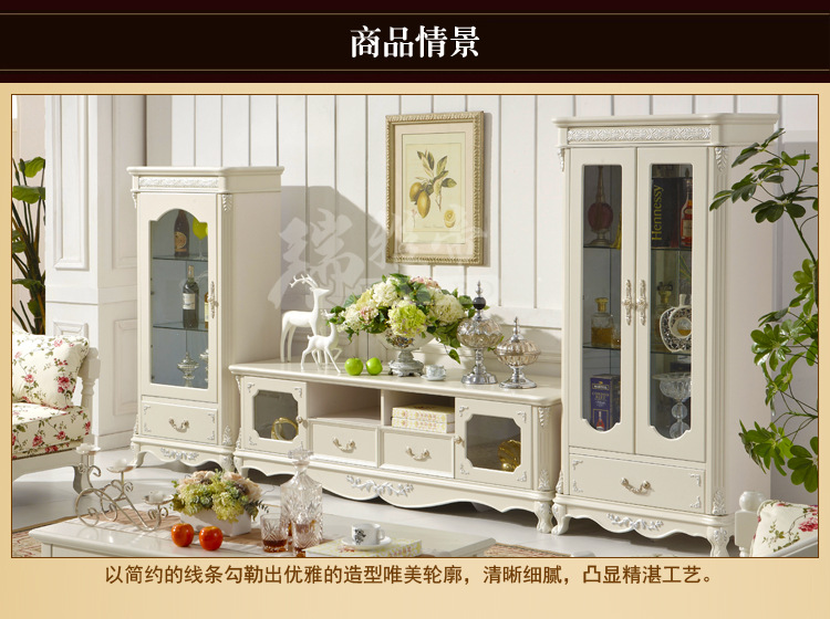 厂家直销批发价 单门酒柜 欧式客厅酒柜 法式实木酒柜